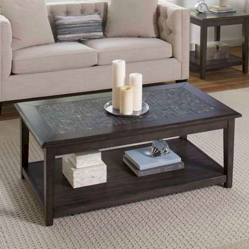 Jofran - Grey Mosaic Cocktail Table in Castered - 1798-1 view 5
