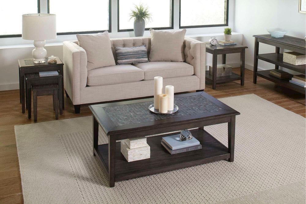 Jofran - Grey Mosaic Sofa/Media Table - 1798-4 view 4