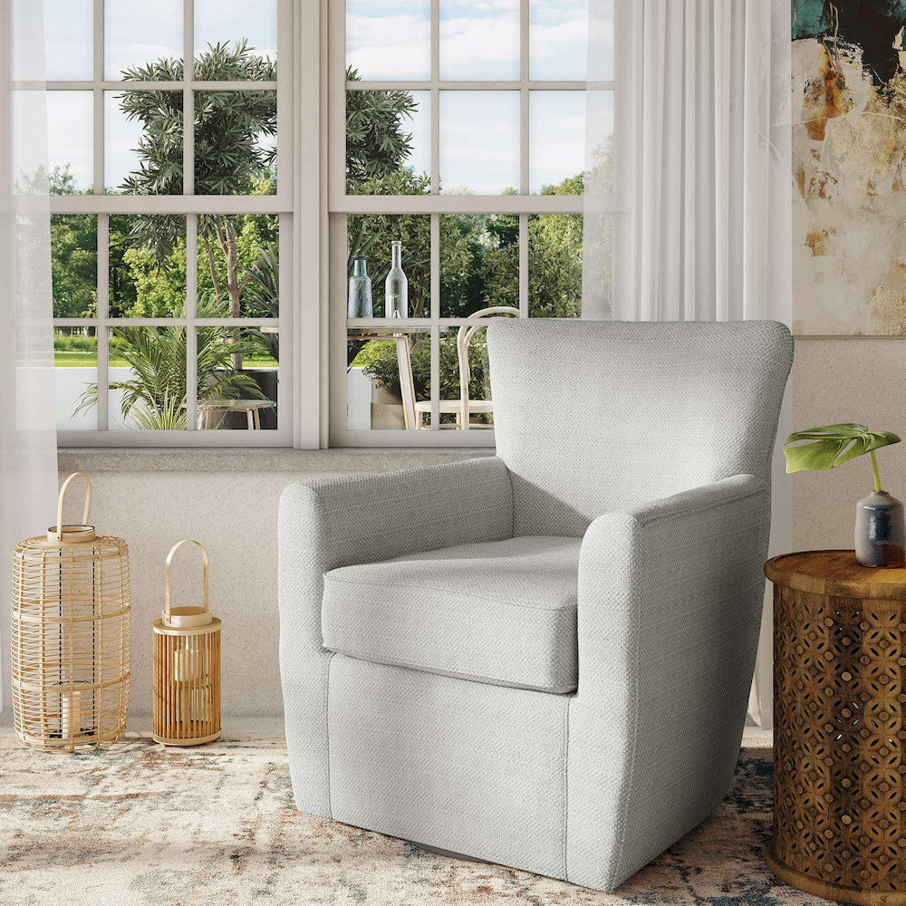 Jofran - Harper Classic Traditional Swivel Accent Chair - HARPER-SW-CLOUD view 8