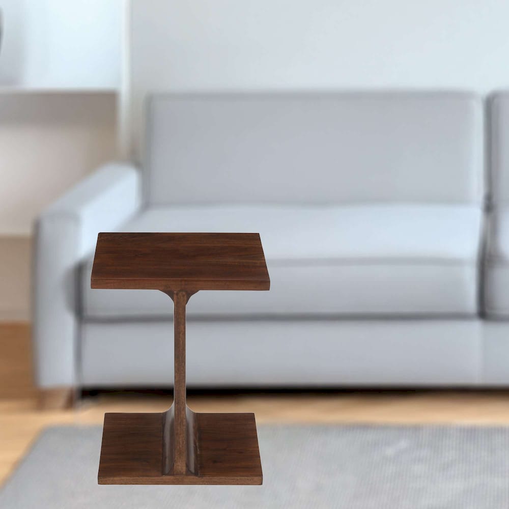 Jofran - Idiom Solid Wood Modern Accent End I-Table in Walnut - 2330-IDIOMDW view 6