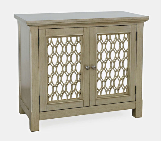 Jofran - Isabella 38in Luxury Mirrored Accent Storage Cabinet, Champagne - 2250-38KD view 2