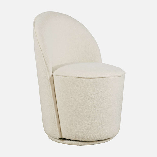 Jofran - Landon Mid-Century Modern Upholstered Swivel Dining Chair (Set of 2) Natural - 2271-LANDONNAT view 2