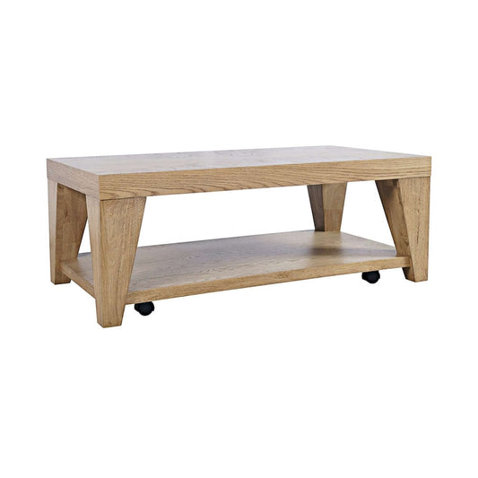 Jofran - Laurel Creek Modern Contemporary 50in Coffee Table with Storage Shelf and Hidden Casters in Natural - 2460-1 view 2