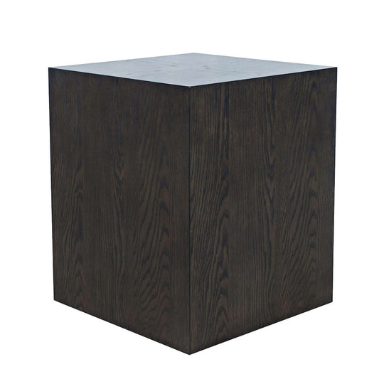 Jofran - Laurel Creek Modern Contemporary Square Block Pedestal End Table in Espresso - 2450-6 view 2