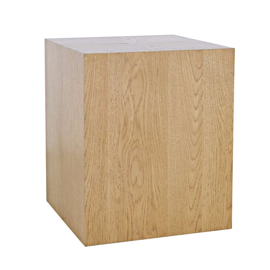 Jofran - Laurel Creek Modern Contemporary Square Block Pedestal End Table in Natural - 2460-6 view 2