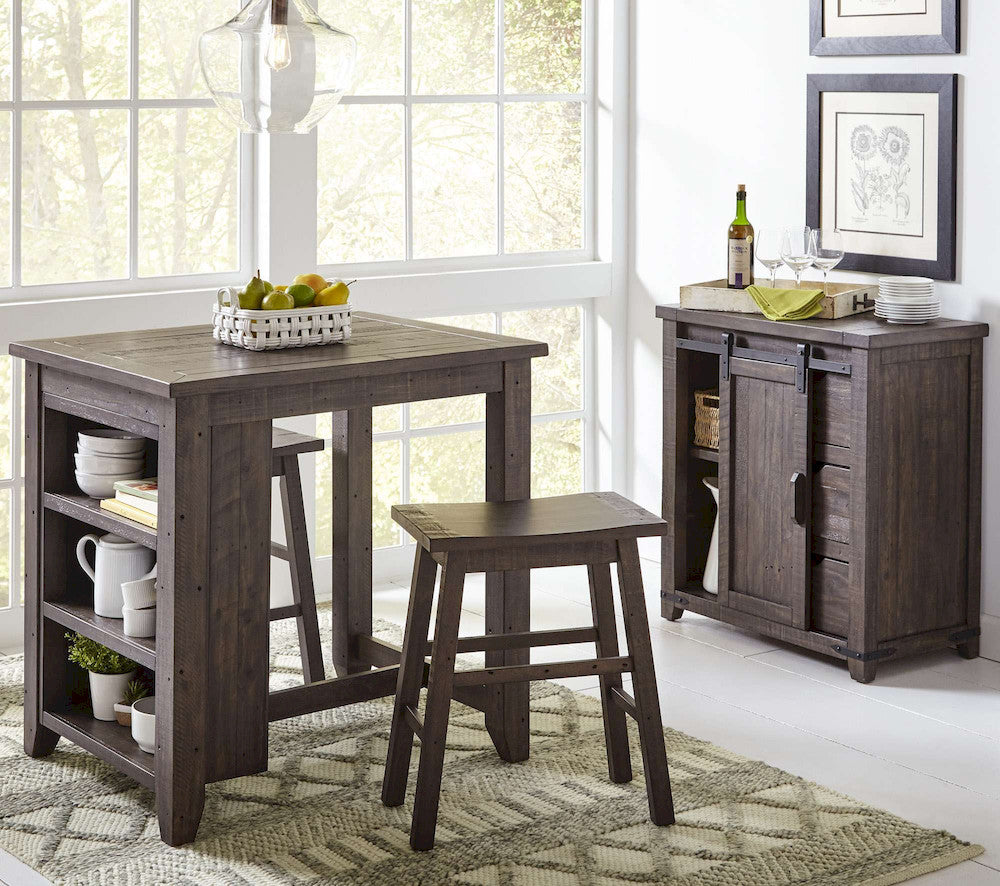 Jofran - Madison County 32in Barn Door Accent Cabinet in Barnood - 1700-32 view 10