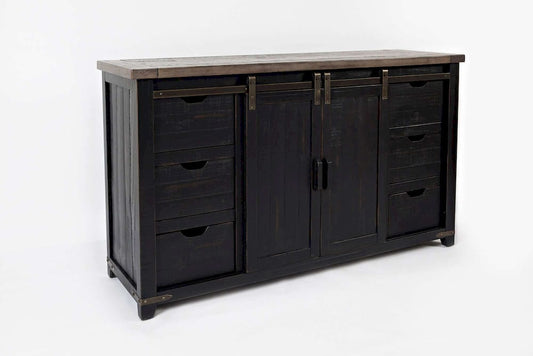 Jofran - Madison County 60in Barn Door Server in Vintage Black - 1702-35 view 2