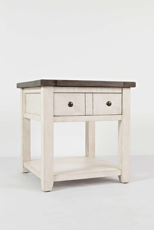 Jofran - Madison County End Table in Vintage white - 1706-3 view 2