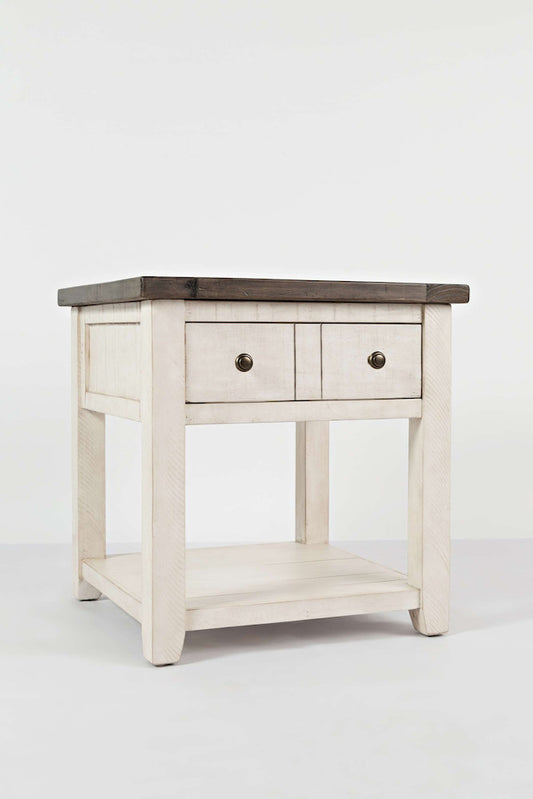 Jofran - Madison County End Table in Vintage white - 1706-3 view 2