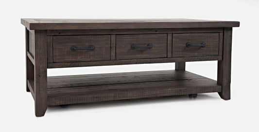 Jofran - Madison County Harris 3 Draer Cocktail Table in Barnood - 1700-11 view 2