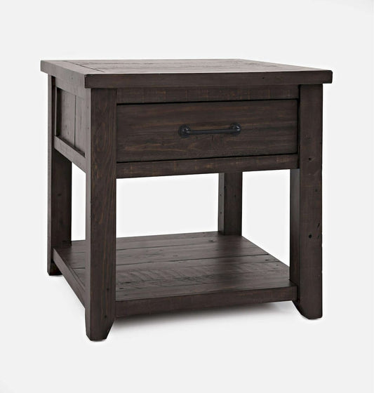 Jofran - Madison County Harris End Table in Barnwood - 1700-13 view 2