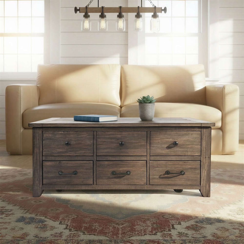 Jofran - Madison County Harris Lift Lid Cocktail Table in Barnood - 1700-15 view 8