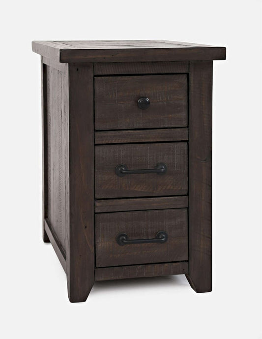 Jofran - Madison County Harris Power Chairside Table in Barnwood - 1700-18 view 2