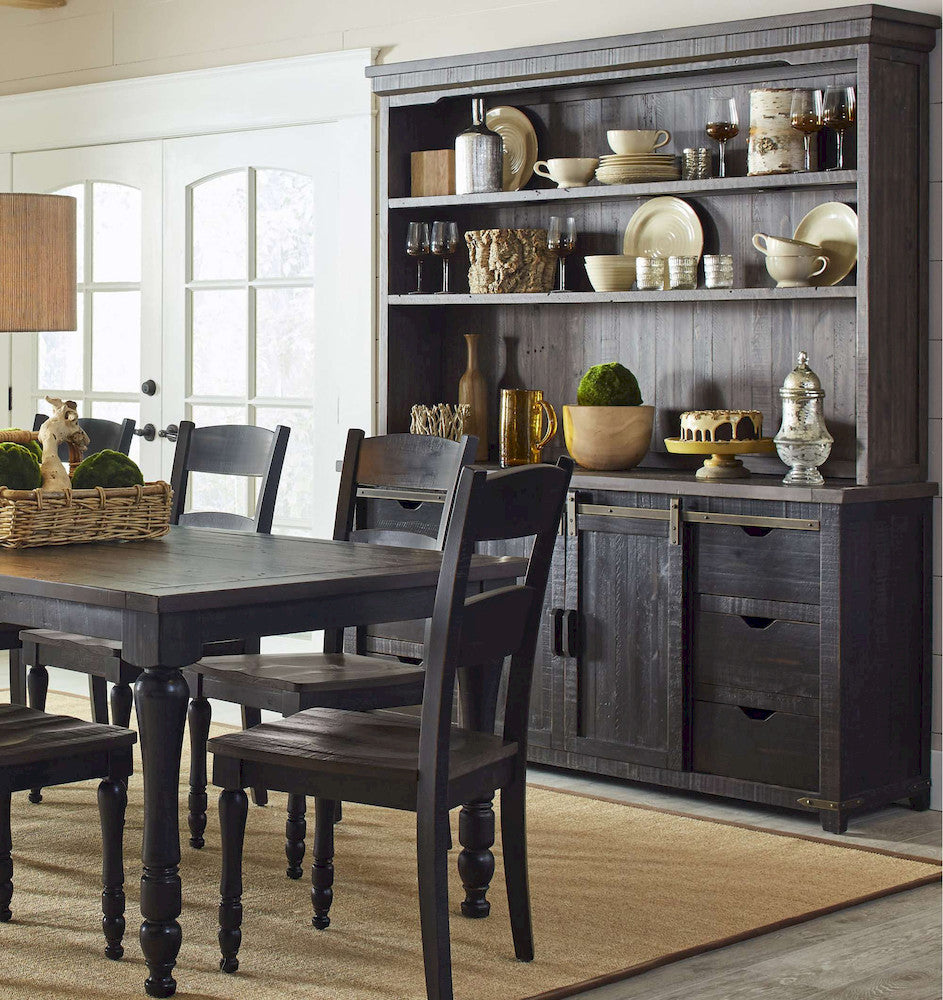 Jofran - Madison County Hutch Server in Vintage Black - 1702-7071KT view 8