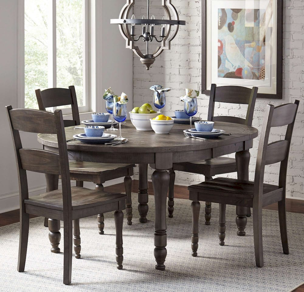 Jofran - Madison County Ladderback Dining Chair in Barnood (Set of 2) - 1700-401KD view 6