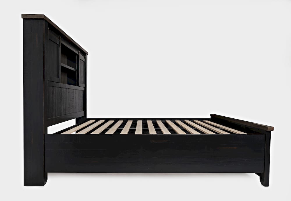 Jofran - Madison County Queen Barn Door Bed in Vintage Black - 1702B-QBDHB-QPFB-QRS view 4