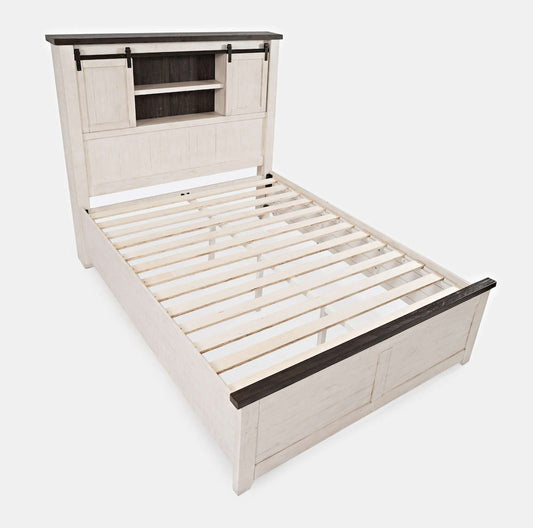 Jofran - Madison County Queen Barn Door Bed in Vintage white - 1706B-QBDHD-QPFB-QRS view 2