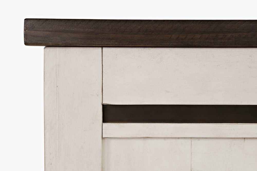 Jofran - Madison County Queen Panel Bed in Vintage white - 1706B-QPHB-QPFB-QRS veiw 5