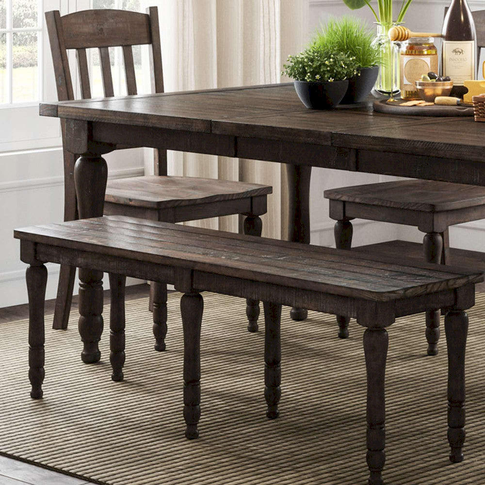 Jofran - Madison County Reclaimed Pine 54in Dining Bench - Barnwood Brown - 1700-14KD view 6
