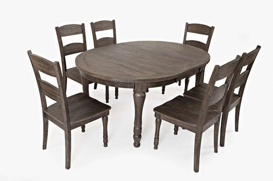 Jofran - Madison County Reclaimed Pine 66in Oval Farmhouse Seven-Piece Dining Set - 1700-66D-7 view 2