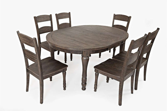 Jofran - Madison County Reclaimed Pine 66in Oval Farmhouse Seven-Piece Dining Set - 1700-66D-7 view 2