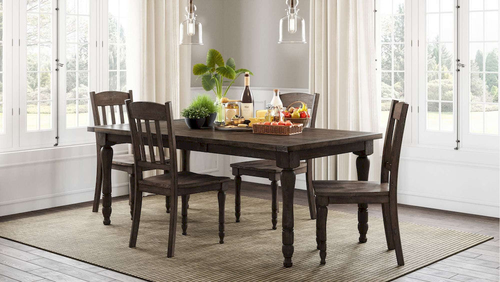 Jofran - Madison County Reclaimed Pine 78in Extension Farmhouse Dining Table - Barnwood Brown - 1700-42 view 5