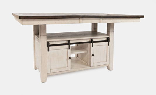 Jofran - Madison County Reclaimed Pine Adjustable Height 72in Dining Table - Vintage White - 1706-72TBKT view 2