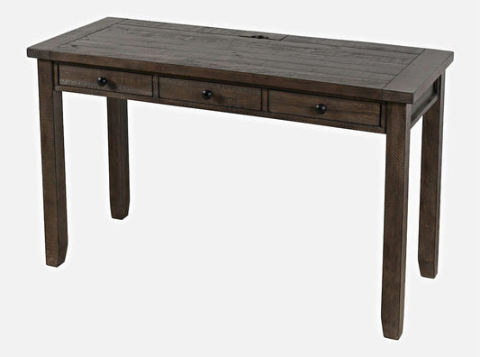 Jofran - Madison County Reclaimed Pine USB Charging Desk - Barnwood Brown - 1700-5020 view 2