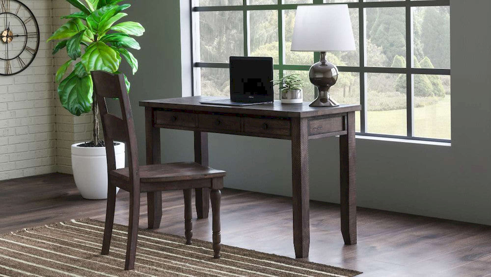 Jofran - Madison County Reclaimed Pine USB Charging Desk - Barnwood Brown - 1700-5020 view 9
