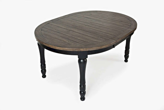 Jofran - Madison County Round to Oval Dining Table in Vintage Black - 1702-66 view 2