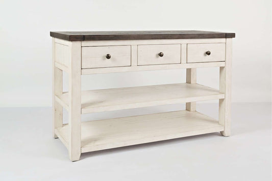 Jofran - Madison County Sofa/Media Table in Vintage white - 1706-4 view 2