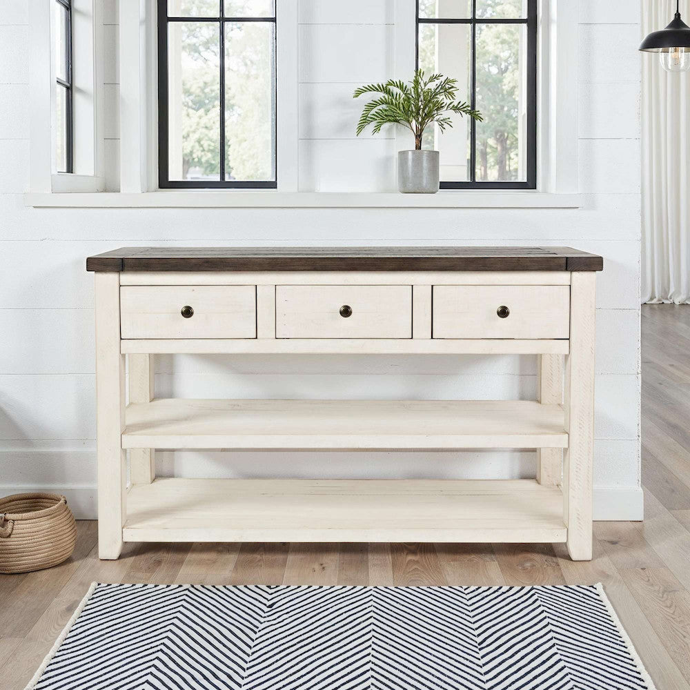 Jofran - Madison County Sofa/Media Table in Vintage white - 1706-4 view 10
