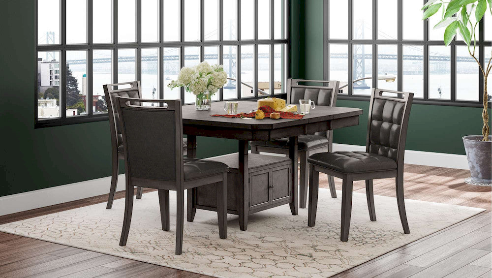 Jofran - Manchester High/Low Square Dining Table in Grey - 1872-54TBKT view 7