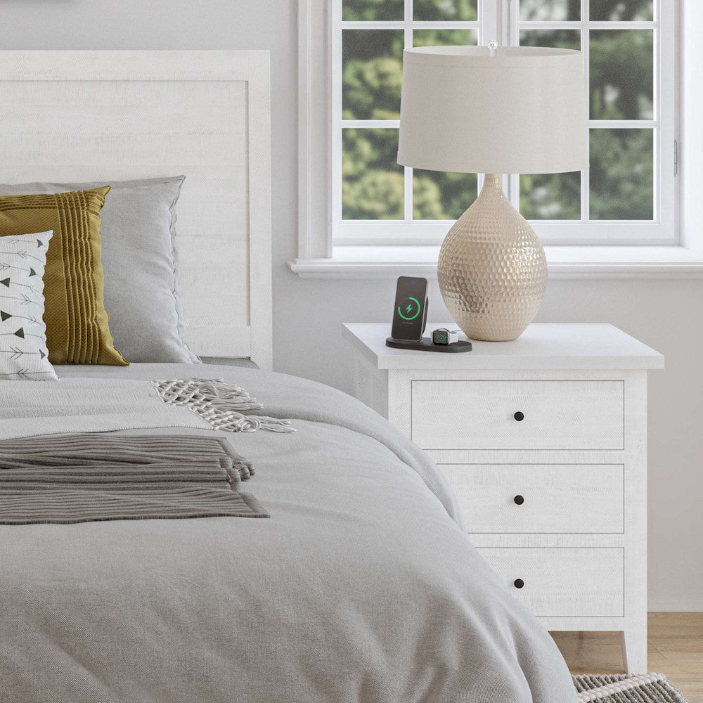 Jofran - Maxton Contemporary Coastal Distressed Acacia USB Charging Nightstand - 2151-90 view 9