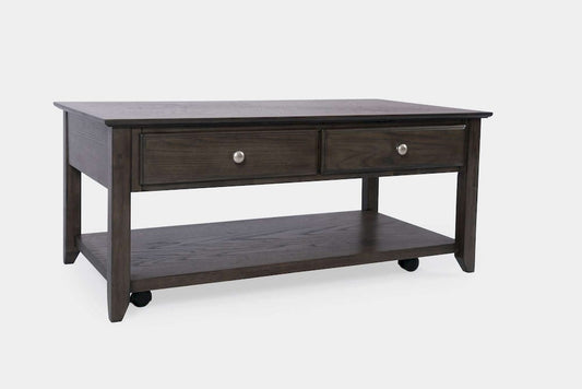 Jofran - Modern Espresso Four Drawer Coffee Table - Grey-Brown Carlton - 1977-1 view 2