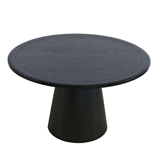 Jofran - Nash Mid-Century Modern 50in Round Pedestal Dining Table in Black - 2271-NASH50BTBKT view 2