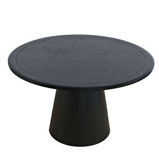Jofran - Nash Mid-Century Modern 50in Round Pedestal Dining Table in Black - 2271-NASH50BTBKT view 2