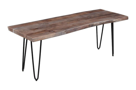 Jofran - Natures Edge 48in Solid Acacia Bench - Slate - 1981-48KD view 2