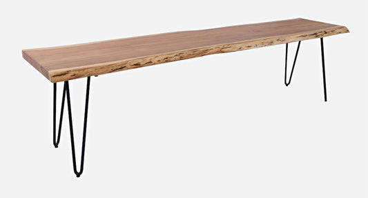 Jofran - Natures Edge 70in Solid Acacia Bench - Natural - 1985-70KD view 2