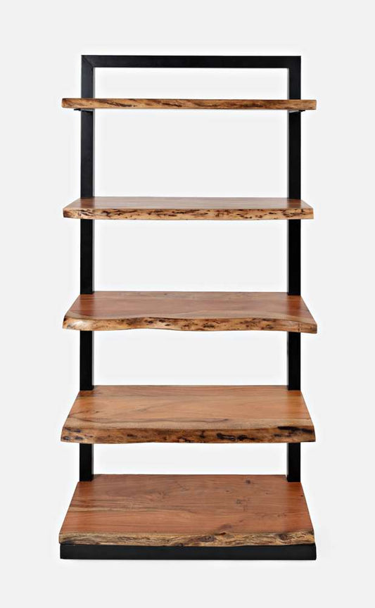 Jofran - Natures Edge Solid Acacia 5 Shelf Bookcase - Natural - 1986-35 veiw 2