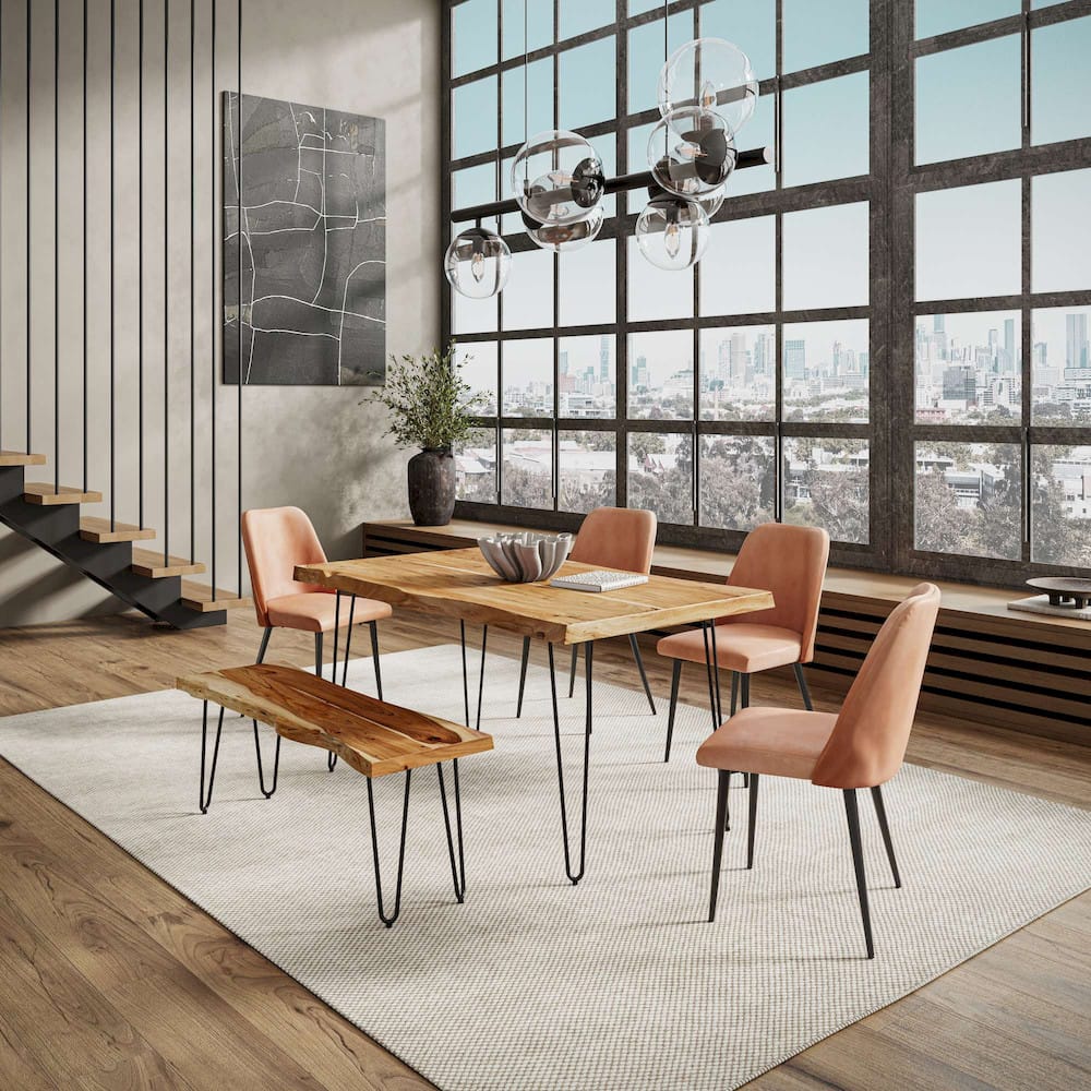 Jofran - Natures Edge Solid Acacia 60in Dining Table - Natural - 1985-60 view 5