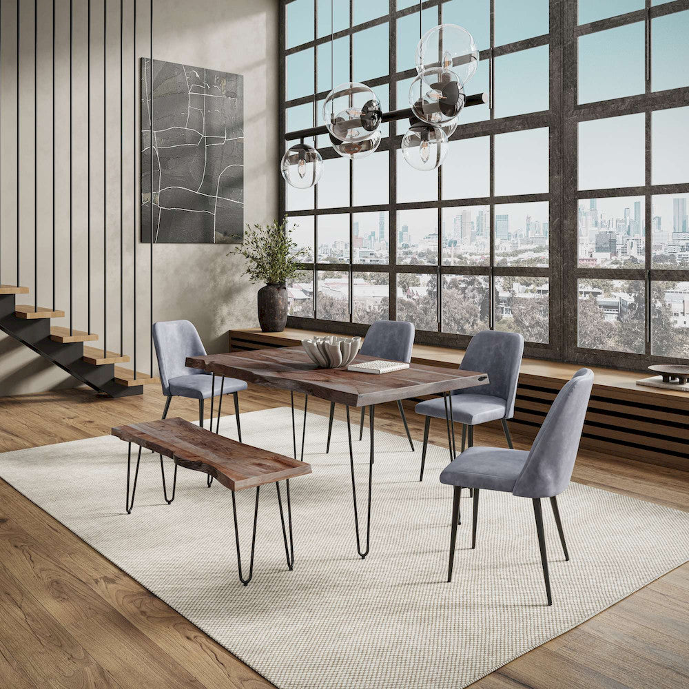 Jofran - Natures Edge Solid Acacia 60in Dining Table - Slate - 1981-60 view 8