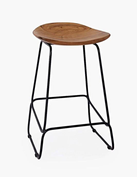 Jofran - Natures Edge Solid Acacia Counter Height Backless Stool (Set of 3) - Natural - 1985-BS160KD3PC view 2