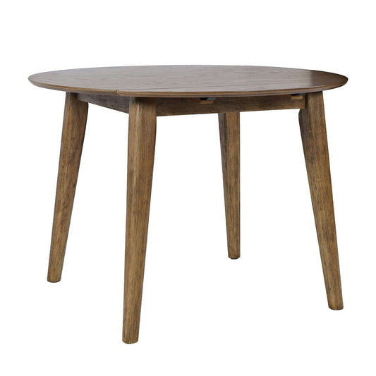 Jofran - Percy 42in Contemporary Round Drop-Leaf Dining Table in Chestnut - 2421-PERCYCHS view 2