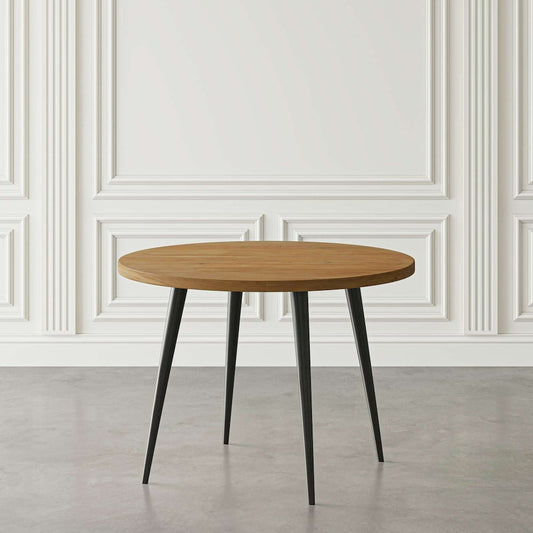 Jofran - Prelude 42in Round Modern Solid Acacia Wood Dining Table in Suede - 2201-42SD view 2