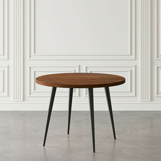 Jofran - Prelude 42in Round Modern Solid Acacia Wood Dining Table in Walnut - 2201-42WT view 2