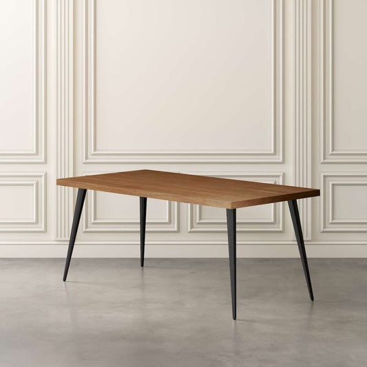 Jofran - Prelude 70in Mid-Century Modern Solid Acacia Wood Dining Table in Suede - 2201-70SD view 2