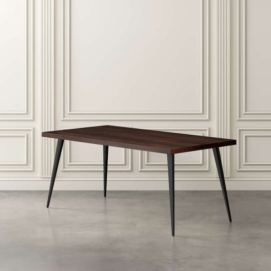 Jofran - Prelude 70in Mid-Century Modern Solid Acacia Wood Dining Table in Walnut - 2201-70WT view 2
