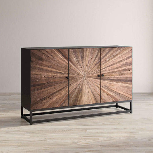 Jofran - Reclaimed Wood Astral Plains 3 Door Accent Cabinet - Natural - 1928-59 view 2