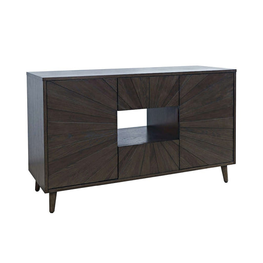 Jofran - Reece 50in Mid-Century Modern Starburst TV Stand Console Storage Cabinet in Americano - 2485-50 view 2
